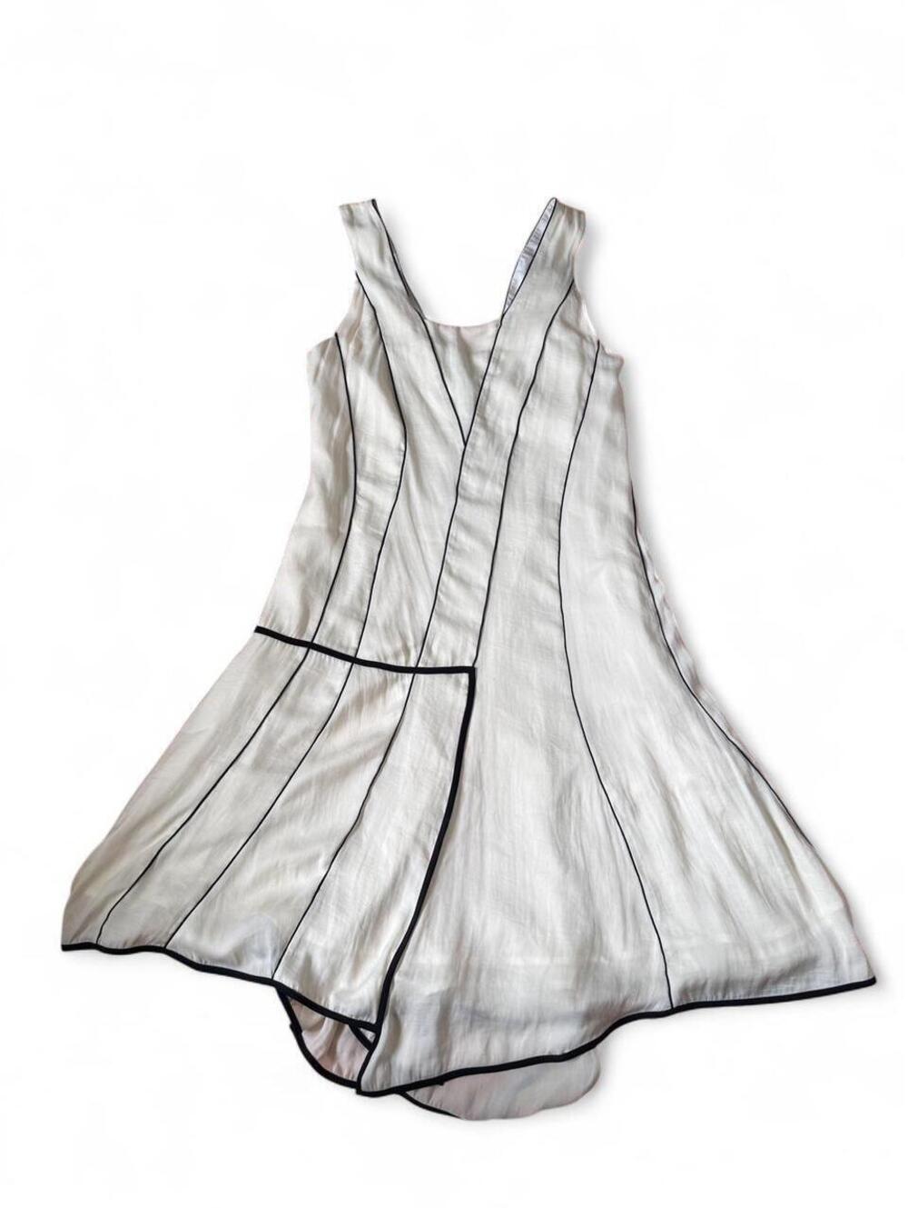 white and black rag and bone flowy dress